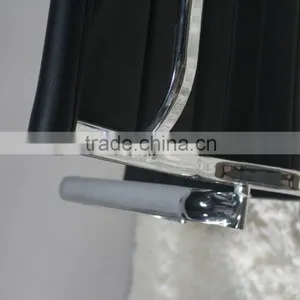 Replica Italian Graceful Design Aluminum Frame and Armrest Italian Genuine Leather Charles and Ray High Back Office Chair thumbnail-5