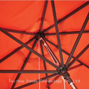 Factory Price 3m Outdoor Garden Windproof Umbrella With UV Coating With Canopy Powder Coated thumbnail-4