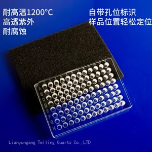 High Transmission Optical Quartz 96 Well Plate JGS1 JGS2 Fused Laser Drill Quartz Glass Elisa Plates thumbnail-5
