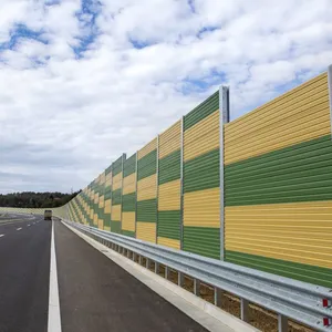 ISO/CE Certified Galvanized Steel Sound Barrier Wall Heavy-Duty Noise Reduction Panel for Highways/Industry Acrylic PVC Chinese thumbnail-5