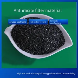 Anthracite Filter Material for Wastewater Filtration in Sewage Treatment, Chemical Industry, Water Treatment, Filter Tanks and Filter Basins, Solid Carbon thumbnail-2