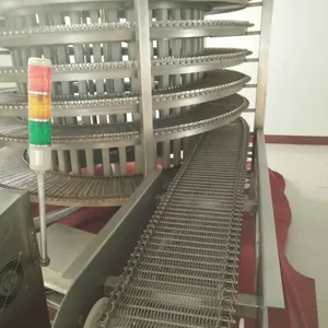 Factory IQF Quick Freezing Tunnel Frozen Fruit Vegetable Food Maker Flash Spiral Freezer Equipment Machine in China thumbnail-6