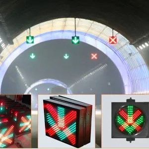 Tunnel Lane Indicator, Tunnel Lane Control Sign, Lane Indicator With Red Led Cross and Green Arrow, Lane Indication thumbnail-1