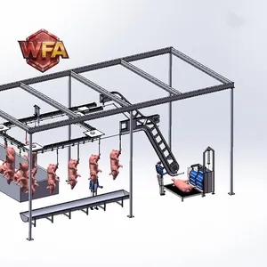 Efficient Complete Pig Slaughterhouse Line Equipment Hog Abattoir Machinery ISO 9001 Swine Butcher Device Pork Processing Plant thumbnail-4