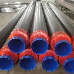 Thickness 5-60mm Polyurethane Coating Insulation Carbon Steel Pipe With HDPE Jacketed thumbnail-5