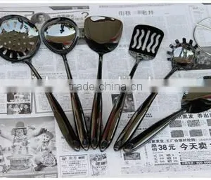 6 Piece New Colling Tool Black Utensil Set thumbnail-1