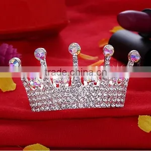 Most Popular Design Wedding Bridal Crystal Pageant for Women Tiaras Crown thumbnail-2