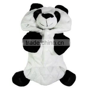 3D Dog Panda Clothes With Shorn Velvet Material and Rhombic Cotton-padded Lining Fit for Autumn and Winter thumbnail-3