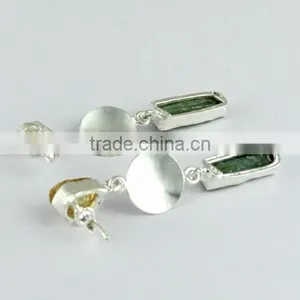 Beautiful !! Bezel Setting 925 Sterling Silver Earring, Fine Silver Jewelry, Handmade Silver Jewelry thumbnail-5