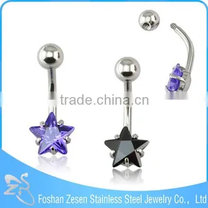 Simple Elegant Design Belly Button Navel Rings Titanium Plated thumbnail-5
