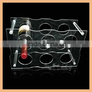 Transparent Acrylic Wine Display Rack for Bar Ware thumbnail-1
