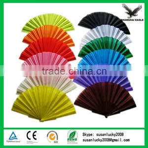 Colorful(black, Red,pink,blue,green,yellow,white) Plastic Folding Fan Wholesale (directly From Factory) thumbnail-1