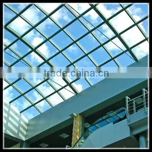 Beautiful Shape Laminated Tempered Glass Skylight thumbnail-1