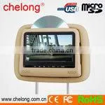 7" Car Headrest DVD Player Support MP5 And Newest 8&32 Bit Game thumbnail-1