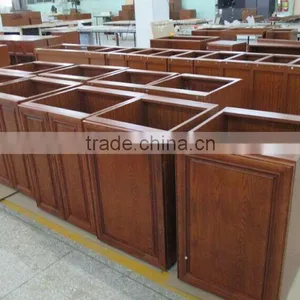 Cherry Wood Benchtop Kitchen Wall Hanging Cabinet Made in China thumbnail-2