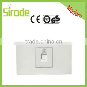 Anti-Fire ABS Plate Italian 1G Tel Socket & Data Socket With Low Price thumbnail-1