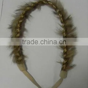Fashion Synthetic Elastic Braiding Hair,elastic Braid Headband thumbnail-1