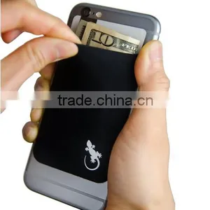 Wholesale Adhesive OEM Custom Logo 3M Sticker Phone Card Holder Silicone thumbnail-6