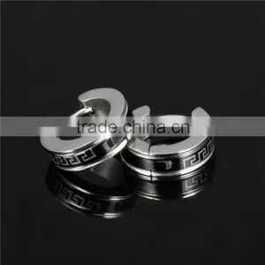 316L Jewellery Cool Style Trend 2016 Hoop Earrings for Man thumbnail-2