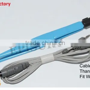 Reusable Angled Bipolar Forceps European, 15 cm & 1 mm Tip With Bipolar Cord thumbnail-1
