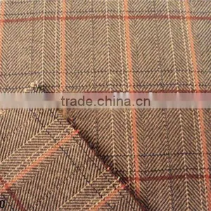 Yarn Dyed Polyester Wool Herringbone Fabric thumbnail-1