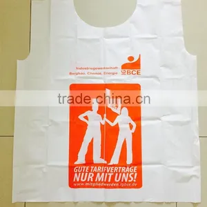 Disposable Waterproof PE Vest for Promotion/events With Customer Logo Print thumbnail-1
