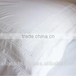 Plain Cotton Pillowcase,hemstich Pillowcase, OEM/customized Sized and Design Hand Embroidery Pillowcase thumbnail-2