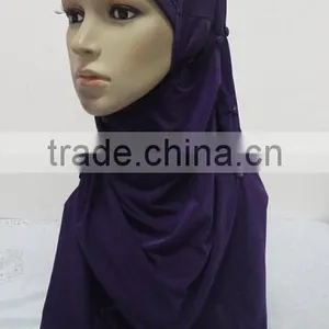 H293 Latest Muslim Hijab With Buttons,muslim Scarf thumbnail-5
