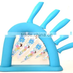 Toy Butterfly Knife With Flower Printing in Block thumbnail-1