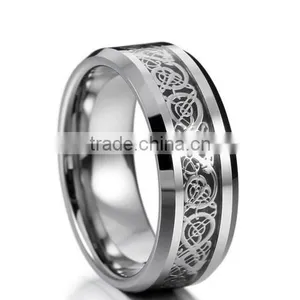 Sterling Silver Knot Dragon Comfort Fit Polished Wedding Ring thumbnail-1