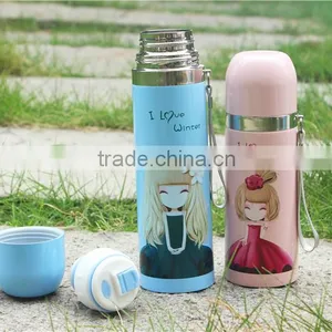 Diller Oem 500ml Double Wall Stainless Steel Vacuum Thermos Bullet Flask thumbnail-4