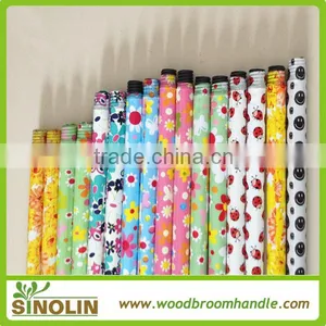 China Flower Pvc Coated Broom Metal Handle for Cleaning Quality Choice thumbnail-3