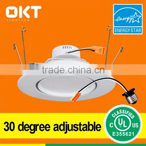 Energy Star LED Adjustable Recessed Fixture 6" Retrofit Kit 10W, 900Lumen,3000K thumbnail-2