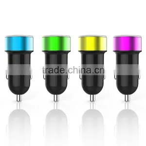 Small Micro Auto Universal Dual USB Car Charger For Apple And Android Devices thumbnail-1