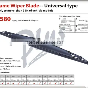 T580 Car Accessories Stainless Steel Frame Wiper Blade thumbnail-6