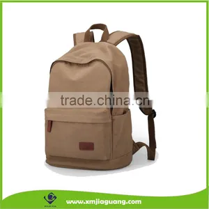 Casual Style Pure Cotton Canvas Backpack Sports Backpack thumbnail-1