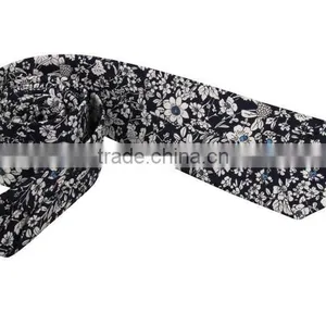 Cotton Tie In Navy Floral thumbnail-3