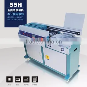 55H-A3 A3 Automatic Glue Binding Machine /book Binder Machine / Hardcover Book Binding thumbnail-1