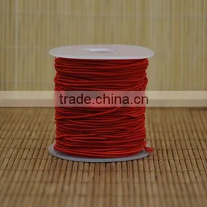 Black Thin Elastic Round Cord thumbnail-2