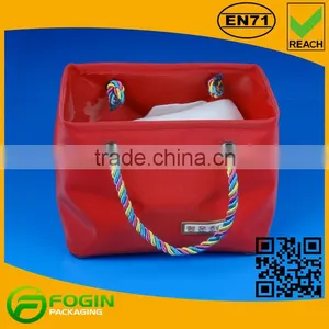 Wholesale Red Pvc Tote Bag With Handle thumbnail-2