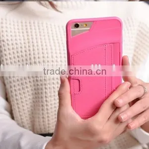 2015 New Design for IPhone 6 Back Cover Leather Case With Card Slot, Card Slot Back Cover for IPhone 6 thumbnail-4