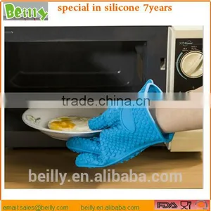 Multifunction Use Silicone Heat Resistant BBQ Oven Gloves for Kitchen thumbnail-1