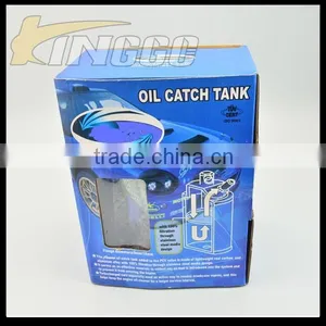 Auto Racing Oil Can Universal Round Aluminium Car Engine Oil Catch Tank thumbnail-1