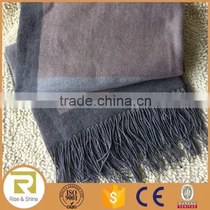 Wholesale 80% Acrylic 20% Wool Woven Jacquard Throw Blanket thumbnail-1
