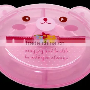 Animal Design Sliding Opening Round Box With Two Ears 2 Cells thumbnail-3