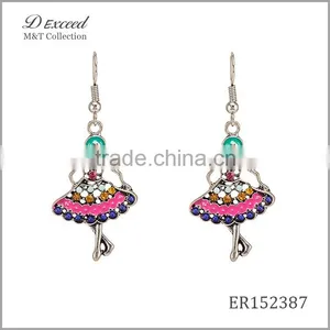 2016 Fashion Designs Ladies/Women's Jewellery Earrings Bohemian Ballet Girl Gold Plating Drop Earrings thumbnail-2