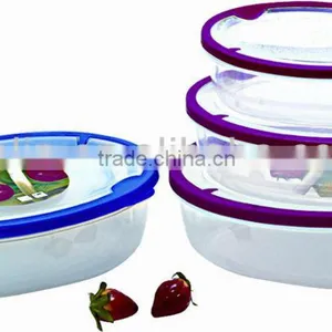 3pcs Oval Food Containers, Plastic Food Container Set thumbnail-1