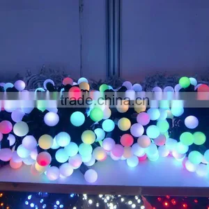 New Arrival Outdoor Christmas Lights Dual Color Led Ball String With Controller Memory thumbnail-3