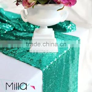 Gold Sequin Embroidery Christmas Table Runner Quality Choice thumbnail-5