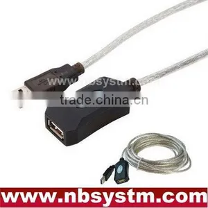 USB 2.0 Active Extension Repeater Cable Lead 5 Meter thumbnail-1
